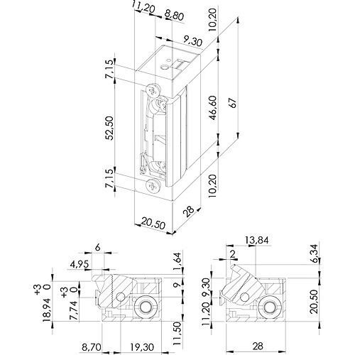 ELEKTROPRIHVAT DORCAS INOX RAVNI SA KOČNICOM