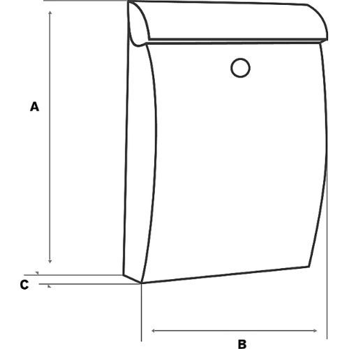 ORMARIĆ POŠTANSKI DUBAI BIG PVC CRNI