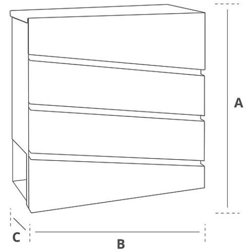 ORMARIĆ POŠTANSKI TOKYO CRNI