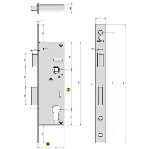 BRAVA MARC INOX PZ85 E30MM