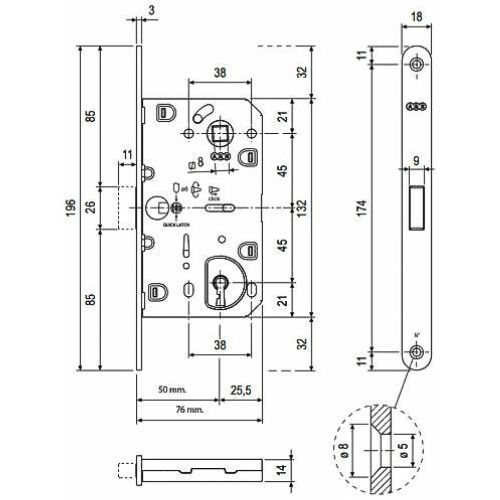 BRAVA AGB MAGNETNA 2XT KLJUČ NI