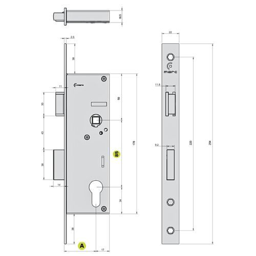 BRAVA MARC INOX PZ85 E25MM