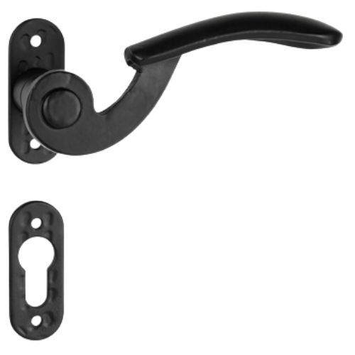 KVAKA KOVANA RIONA OVALNA ROZETA CILINDAR CRNA