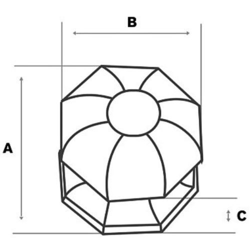 KUGLA KOVANA MORGAN 2 FIKSNA CRNA