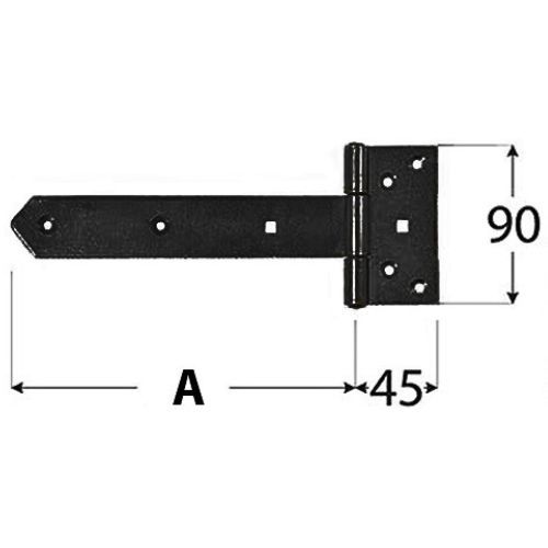 SPOJNICA S NOSAČEM CRNA DMX 300X45X90X3,0 81042