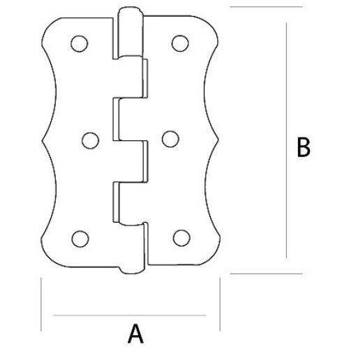ŠARNIR CRNI DMX 70X51X1,5  7945432