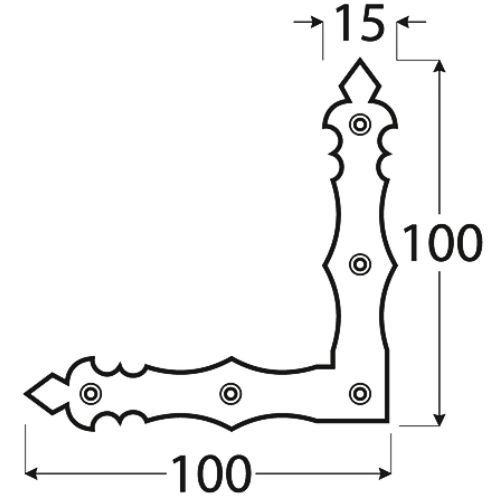 KUTNIK CRNI DMX 100X100X15X2,0 89972