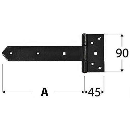SPOJNICA S NOSAČEM CRNA DMX 400X45X90X3,0-81062