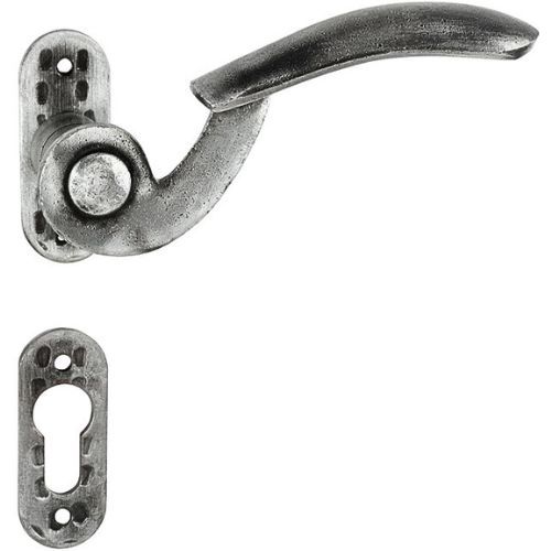 KVAKA KOVANA RIONA OVALNA ROZETA CILINDAR SREBRNA