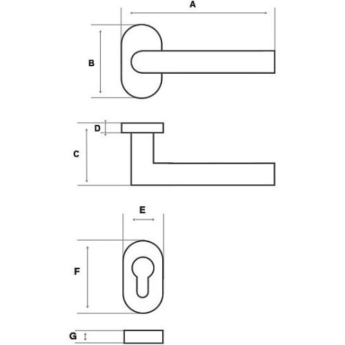 KVAKA KOVANA RIONA OVALNA ROZETA CILINDAR SREBRNA
