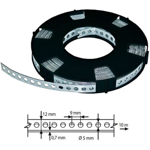 TRAKA PERFORIRANA POCINČANA 12 10M