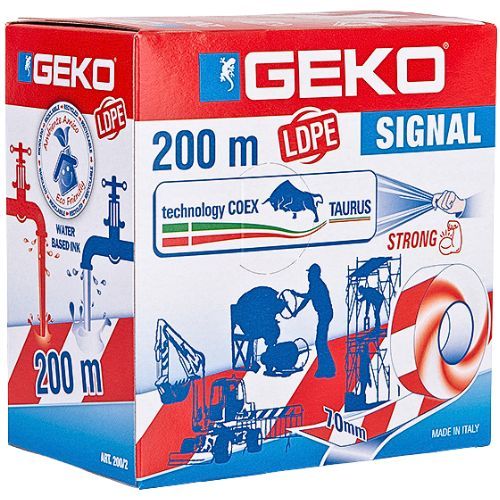 TRAKA ZA OBILJEŽAVANJE BIJELO-CRVENA 200M