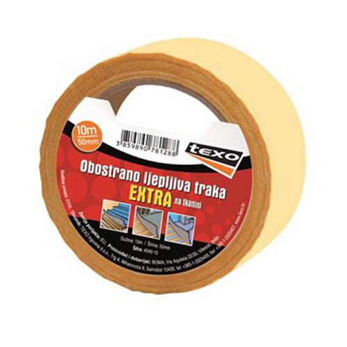 TRAKA OBOSTRANO LJEPLJIVA NA TEXTILU 50MMX10M