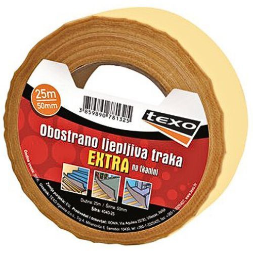 TRAKA OBOSTRANO LJEPLJIVA NA TEXTILU 50MMX25M