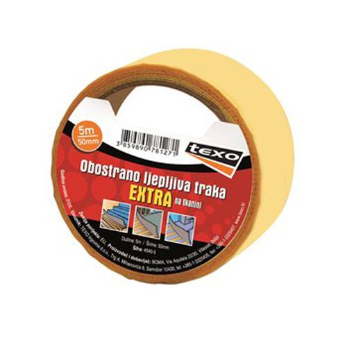 TRAKA OBOSTRANO LJEPLJIVA NA TEXTILU 50MMX5M