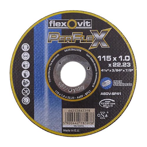 REZNA PLOČA FLEXOVIT PERFLEX INOX 115X1.0