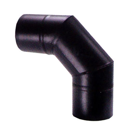 KOLJENO DIMOVODNO PELLET 90* CRNI MAT 8CM