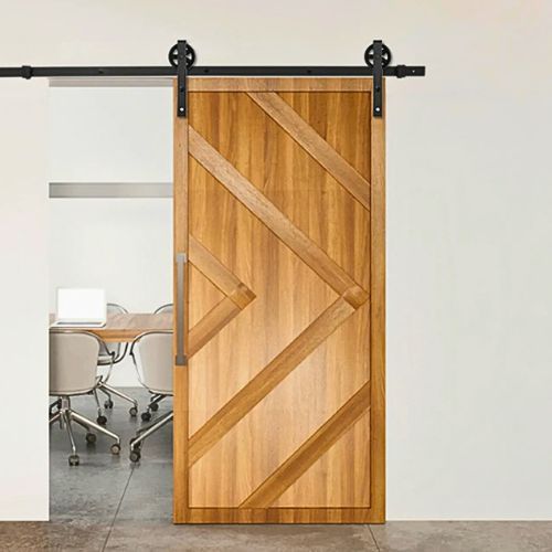 OKOV ZA VISEĆA KLIZNA JEDNOKRILNA VRATA CRNI