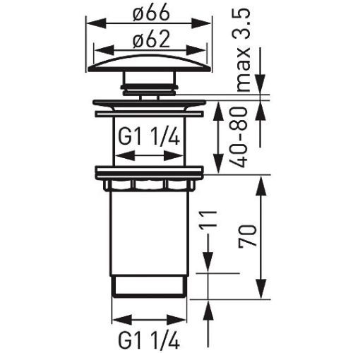 PILETA ROTONDO ZA VISOKI UMIVAONIK BEZ PRELJEVA