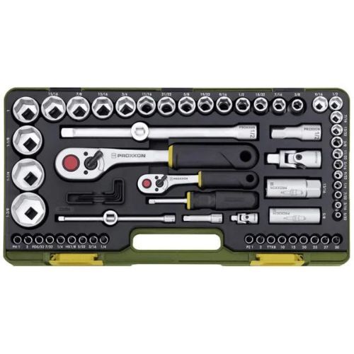 PROXXON KLJUČ NASADNI GARNITURA 1/4+1/2 5/32-1 3/8 65DJ