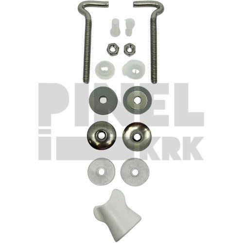 SET VIJAKA ZA WC POKLOPAC INOX