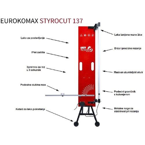 REZAČ STIROPORA S VRUĆOM ŽICOM STYROCUT 137CM