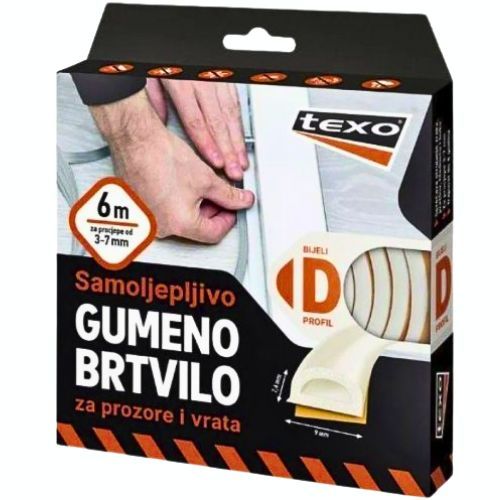 BRTVA GUMENA D PROFIL 6M BIJELA