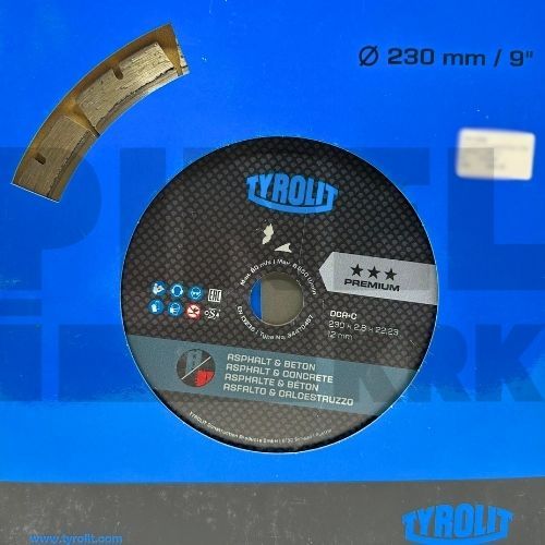 PLOČA DIJAMANTNA TYR. ASFALT I BETON DCA+CP3 230X2,6X22,23