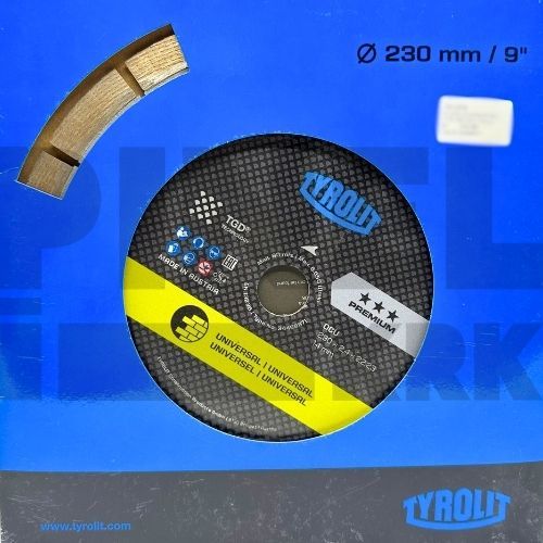 PLOČA DIJAMANTNA TYR. BETON, CIGLA, KAMEN, DCUP4 230X2,4X22,23