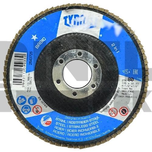 DISK LAM. TYR. INOX I ČELIK 115X22,23 G80