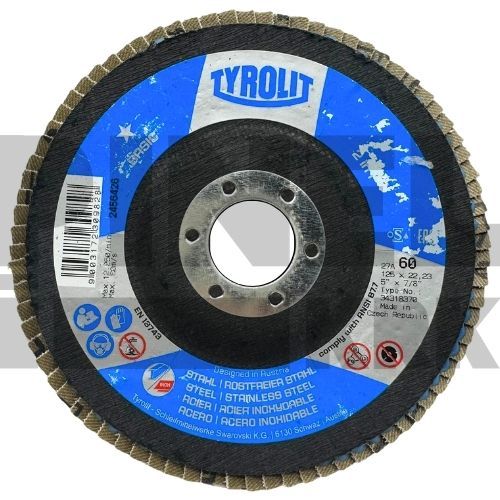 DISK LAM. TYR. INOX I ČELIK 125X22,23 G60