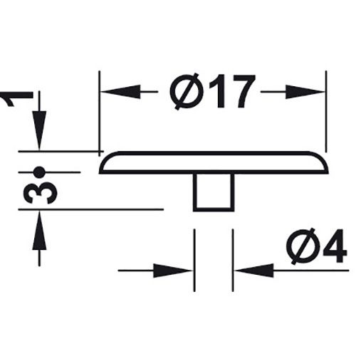 KAPICA ZA MINIFIX 15/BIJELA