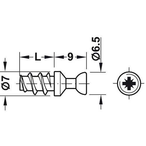 VIJAK SVORNJAK RAFIX M20 POCINAČANO