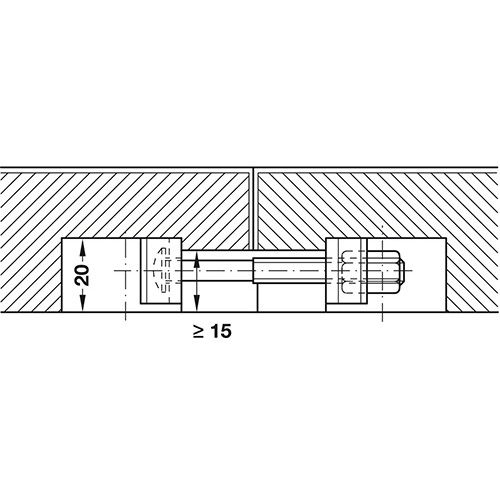 SPOJNICA RADNE PLOČE M6X150MM