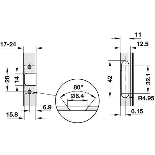 SPOJNICA DUOMATIC ZA ALU OKVIR 105