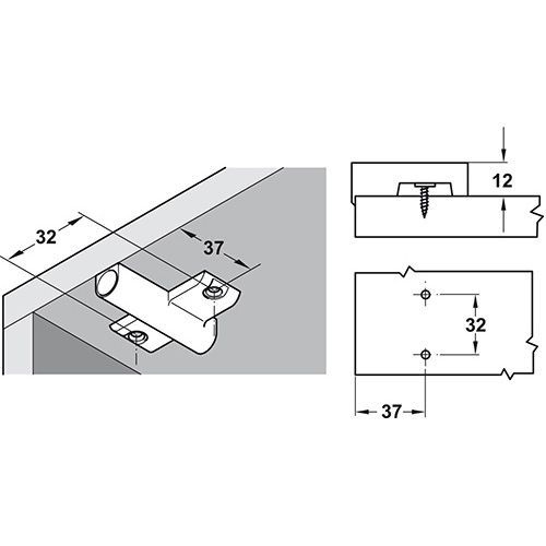 NOSAČ UBLAŽIVAČA 37/32MM