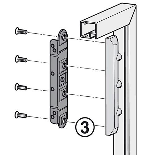 PODIZAČ PRIHVATNIK ALU OKVIRA