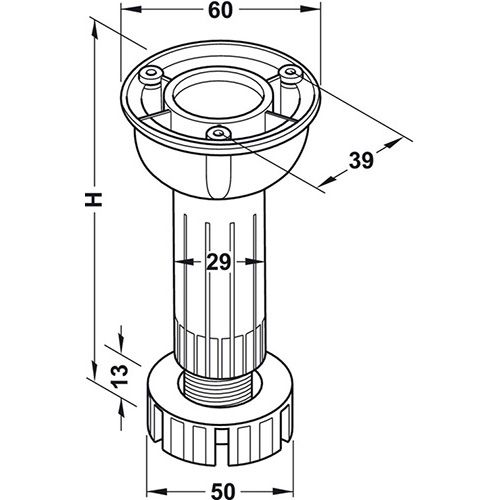 NOGICA REGULACIJSKA 120MM
