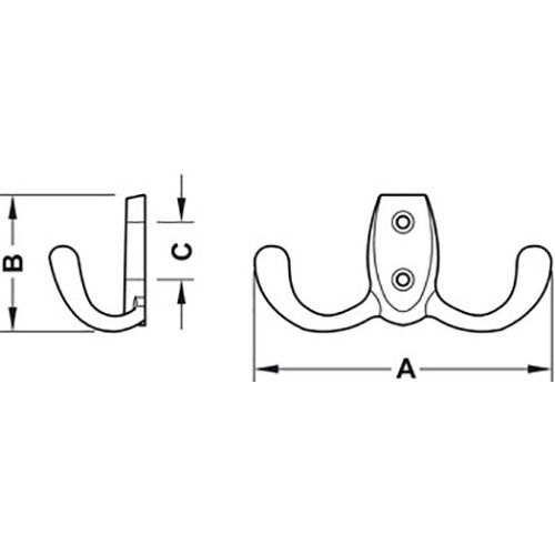 KUKICA GARDEROBNA 76X46MM