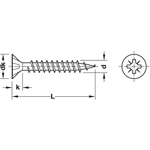 VIJAK SPAX PZ 5,0X60MM 500/1