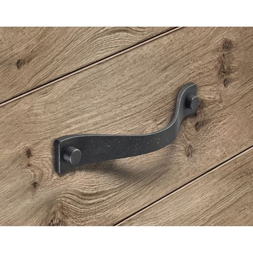 RUČKICA PATINIRANA CRNA MAT 160MM