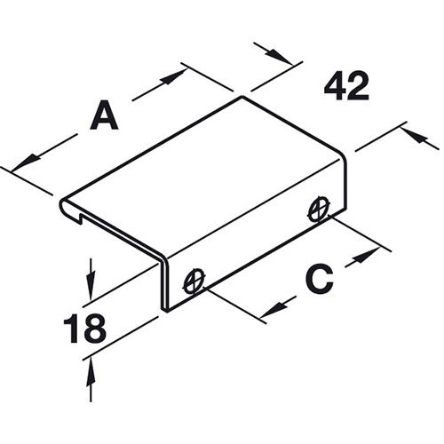 RUČKICA ZA NAMJ NIKL MAT 40X42MM