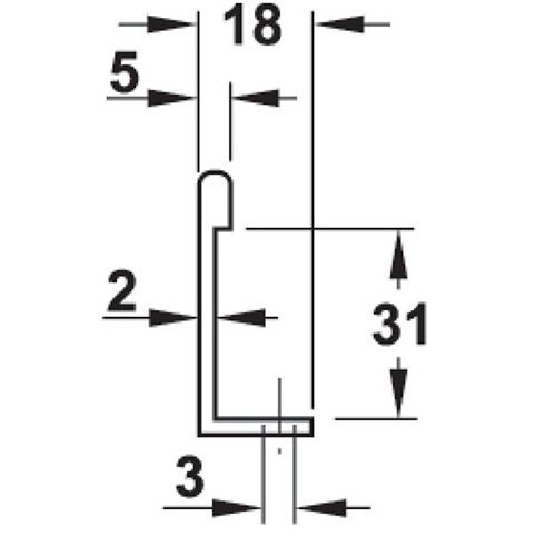 RUČKICA ZA NAMJ NIKL MAT 40X42MM
