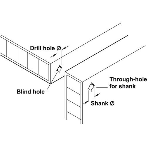 KAPICA ZA KONFIRMAT CRNA 12X3MM