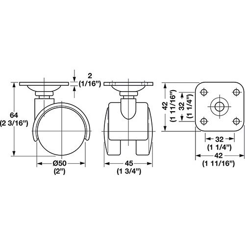 KOTAČ FI 50MM S PLOČICOM/KOČNICOM