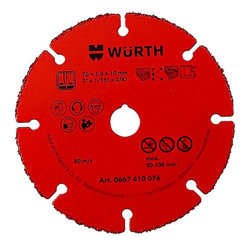 REZNA PLOČA TVR.METAL/KARBID WURTH 115X1X22,23