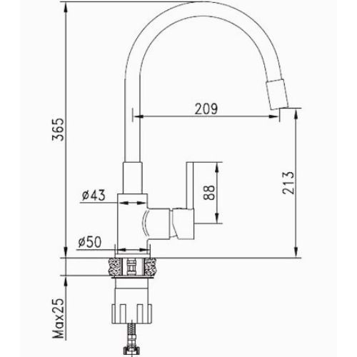 BATERIJA ZA SUDOPER JANA CRNA FLEX