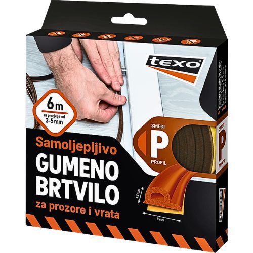 BRTVA GUMENA P PROFIL 6M SMEĐA