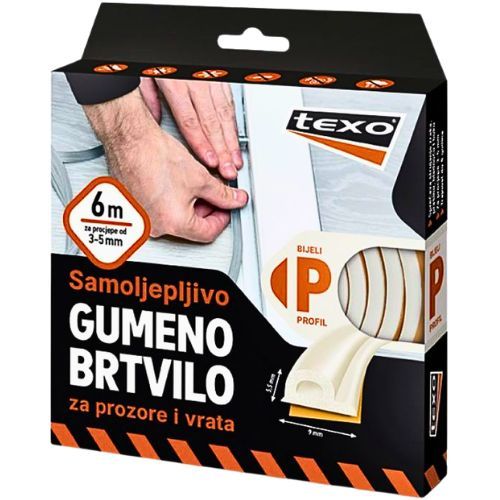 BRTVA GUMENA P PROFIL 6M BIJELA
