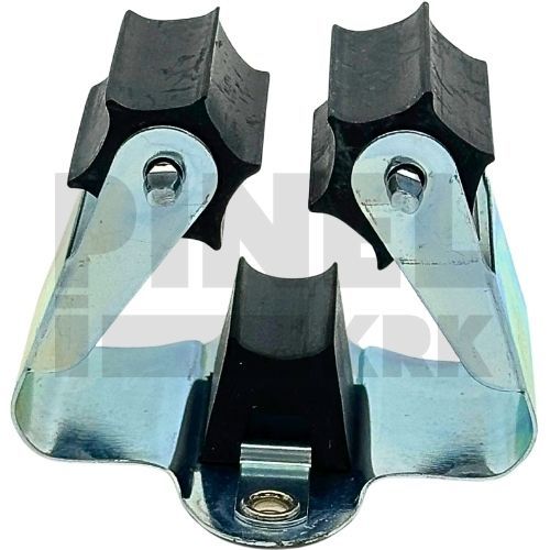 DRŽAČ S GUMENIM KOTAČEM 50X50MM ZN